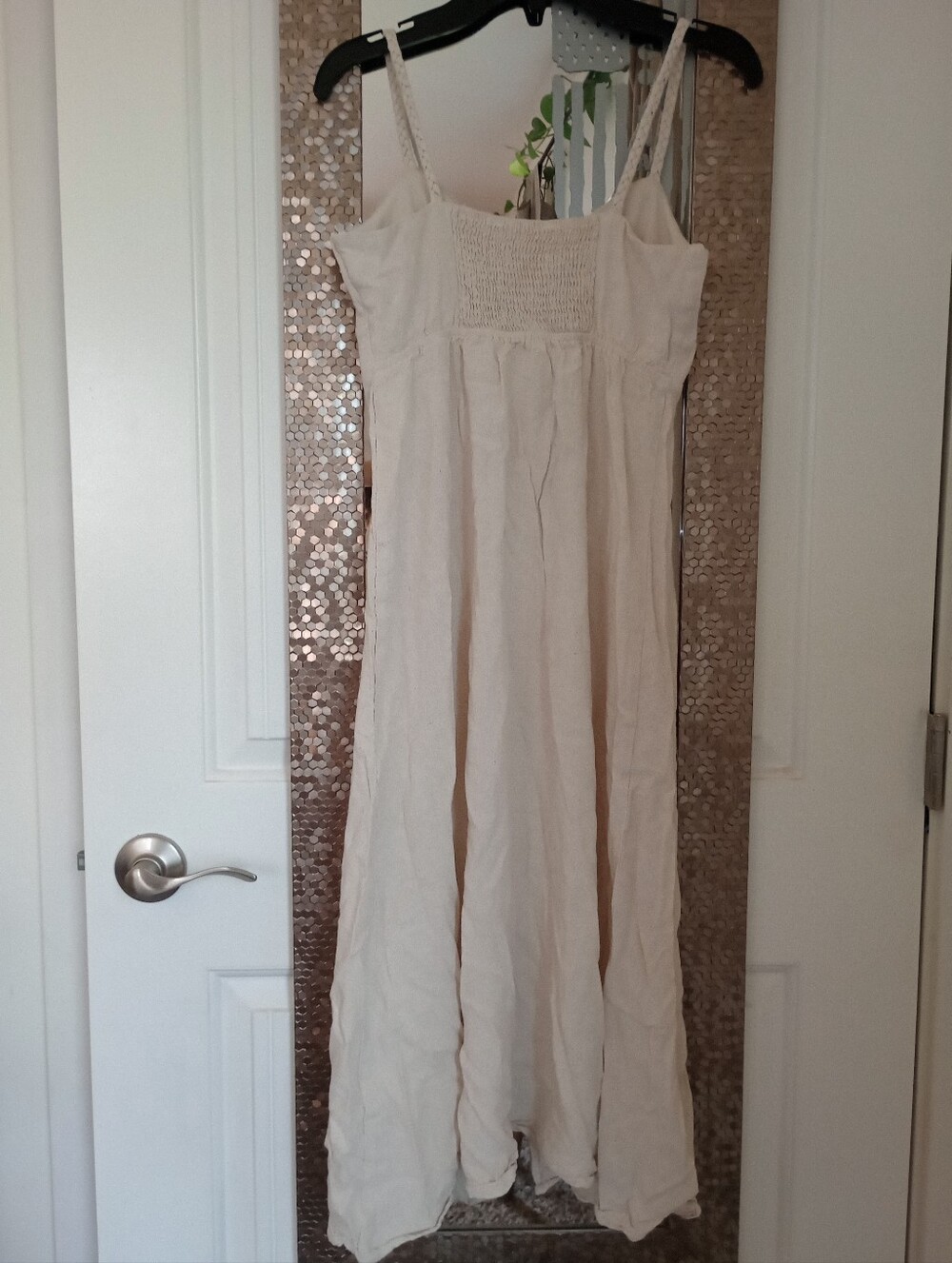 Monteau Linen Blend Button Front Midi Dress - Picture 4 of 7